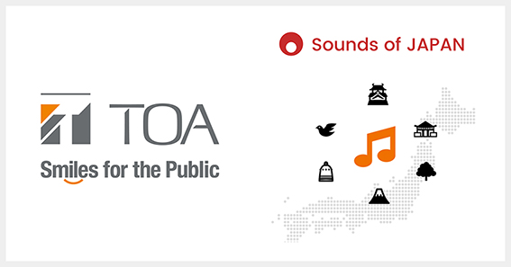 ロゴ：TOA | SoundofJAPAN