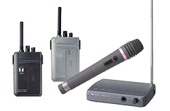 携帯型送受信機と卓上型受信機