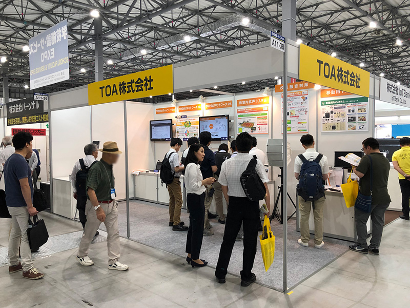 TOA株式会社は、6月19日（水）～21日（金）まで、東京ビッグサイト　青海展示棟で開催された「第2回 学校施設・サービスEXPO」に出展しました。