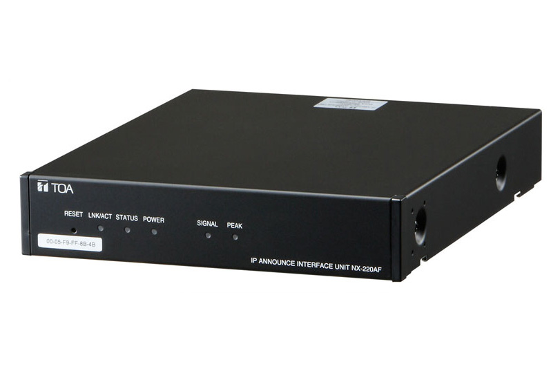 ＩＰ告知設備用端末 (NX-220AF) | IP告知放送システム | TOA株式会社