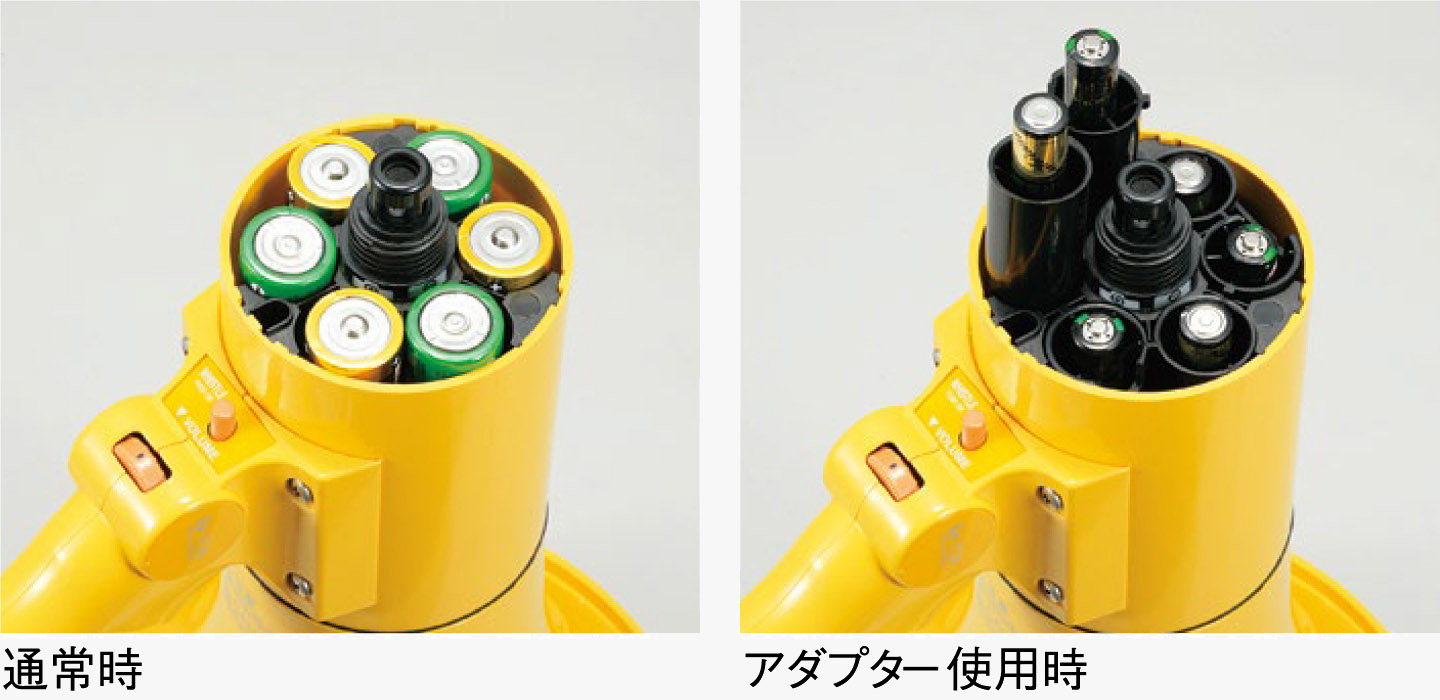 バッテリーアダプター付属