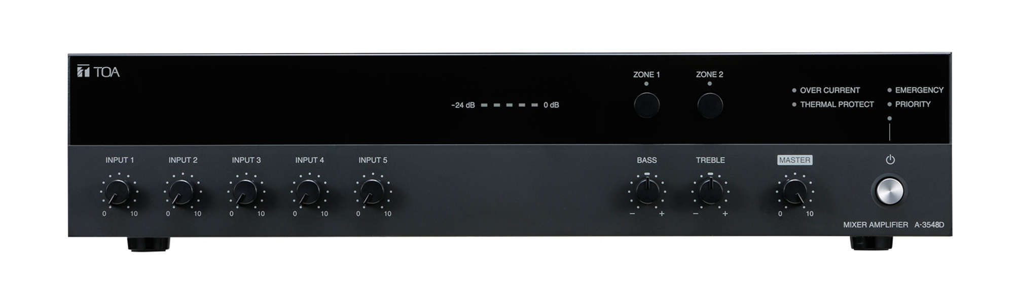 ＰＡアンプ　４８０Ｗ　２局 (A-3648D)