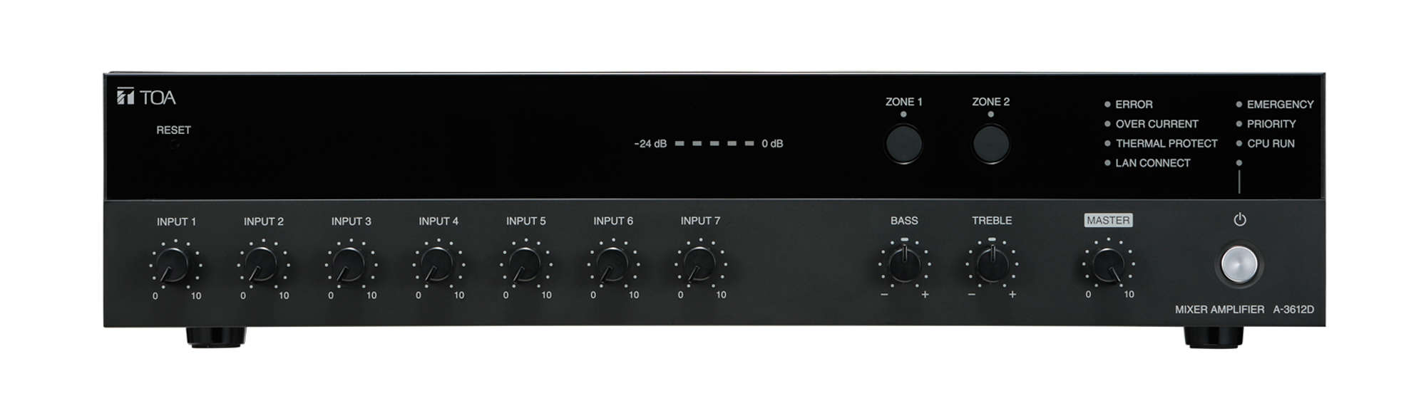 ＰＡアンプ　１２０Ｗ　２局 (A-3612D)