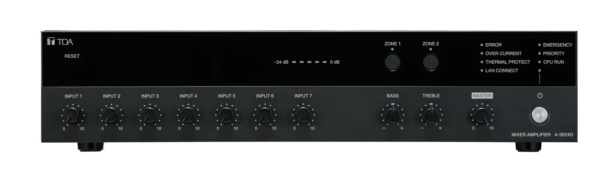 ＰＡアンプ　２４０Ｗ　２局 (A-3624D)